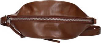 Jil Sander Brown Leather Crossbody Womens Bag