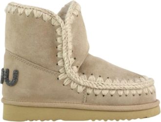 Mou Eskimo 18 Glitter Logo Boots - Dames - Winterlaarzen - Bruin - 37 EU - Wol - Schoenen