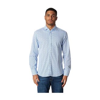 Bastoncino Simo Shirt - Heren - Casual Overhemden - Blauw - L - Katoen - Overhemden
