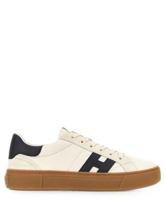 Hogan Brown Logo Sneakers