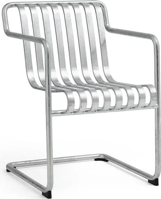 HAY Palissade Cantilever Dining Armlehnenstuhl, hot galvanised