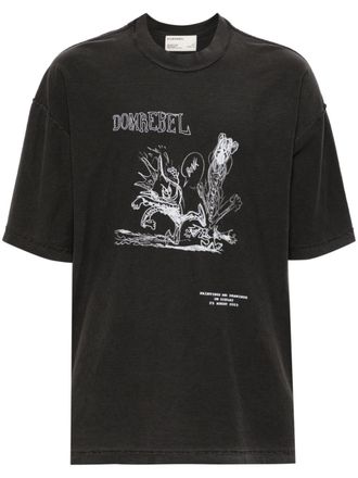 DOMREBEL T-shirt met print - Grijs