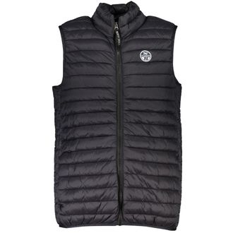 North Sails Mens Quilted Vest Black Style 23213 Nylon - Size X-Large