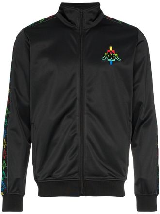 Marcelo Burlon zip kappa jacket multi black - Zwart