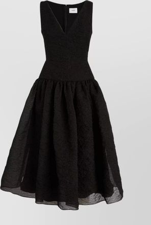 Erdem flared skirt organza dress