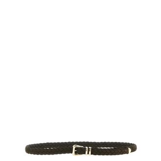 Brunello Cucinelli Braided Inverted Calfskin Belt - male - Brunello Cucinelli - Belts - Brown - 110 CM - Accessories