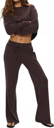 Frankies Bikinis Emma Thermal Pant In Walnut