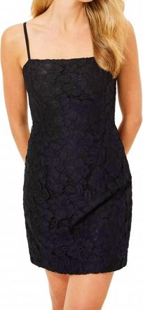 Lilly Pulitzer Womens Maret Lace Dress In Noir