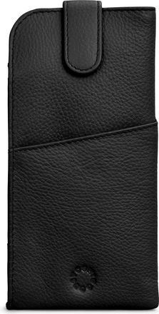 Yoshi Chilton Soft Black Leather Glasses Case | Leather Sunglasses Case | for Men & Women | Glasses Case Slim