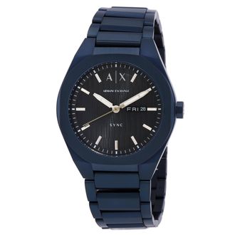 A|X Armani Exchange Sync Quartz Black Dial Mens Watch AX4299