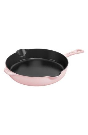 Staub 8.5-Inch Enameled Cast Iron Traditional Deep Skillet in Pink at Nordstrom