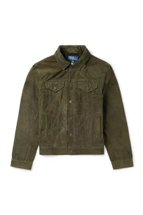 Polo Ralph Lauren Slim-Fit Suede Trucker Jacket