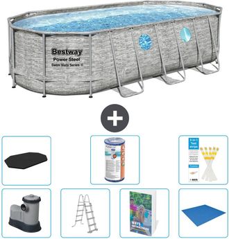 Bestway Piscina Bestway Power Steel Oval - 549x274x122 Cm - 8-piezas S594