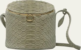 Alaia La Canette Shoulder Bag in Snakeskin