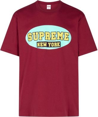 SUPREME New York jersey T-shirt - unisex - Fabric - L - Red
