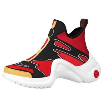 Louis Vuitton (WMNS) LOUIS VUITTON Archlight Ankle Sneakers Red Yellow Black 1A7TWC