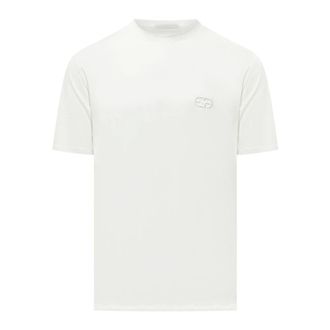 Emporio Armani T-Shirts, male, White, Size: 2XL Stretch Jersey T-shirt