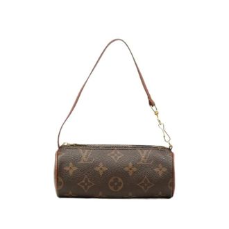 Louis Vuitton Pre-owned Papillon Pochette - Dames - Pre-owned - Bruin - Maat: ONE Size Leer