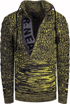 Rusty Neal 1/2 Rits Chunky Trui met Hoge Hals