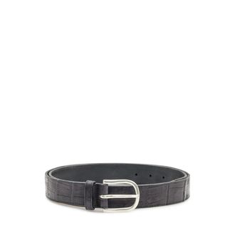 Orciani Heren, Accessoires, Zwart, Maat: 90 CM Leer