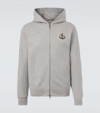 Moncler Logo cotton zip-up hoodie