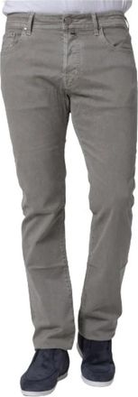 Jacob Cohen Comfortabele Slim Fit Jeans - Heren - Slim Fit Jeans - Grijs - W35 - Katoen - Jeans