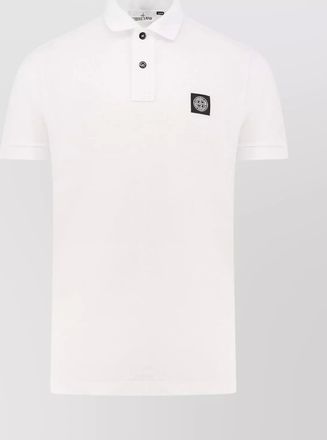 Stone Island cotton short-sleeve polo shirt