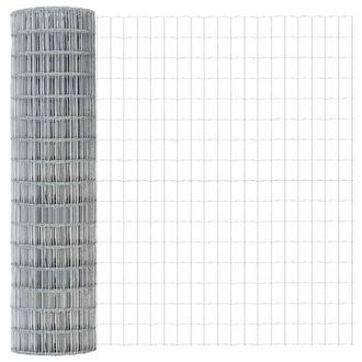Berkfield Home Euro Fence 1.4x10 m Galvanised Steel in Silver