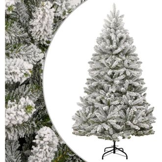 vidaXL &Aacute;rbol De Navidad Artificial Con Bisagras Y Nieve Flocada 270 Cm Vidaxl