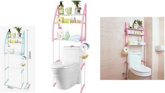 Trade Shop Trade Shop - Organizer Mensole Scaffale Sopra Water Wc Gabinetto Bagno Salvaspazio