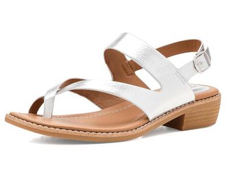 S&ouml;fft Nessie Womens Sandals Silver : 8.5 B - Medium, Faux Leather