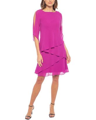 OLEG CASSINI Solid Mini Dress