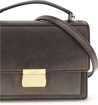 Golden Goose Womens Leather Handbag Venezia Dark Brown Calf (bos Taurus) Handbags Hand Bags