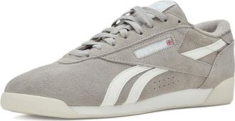 Reebok Lifestyle Freestyle Low Womens Classic Shoes Escape Grey/Chalk/Chalk : 10.5 B - Medium, Leather