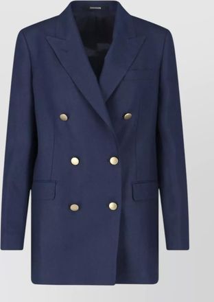 Tagliatore double breasted blazer notch lapel pockets