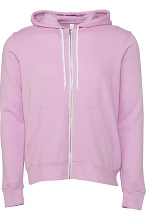 Bella + Canvas Canvas Unisex Zip-up Polycotton Fleece Hooded Sweatshirt / Hoodie