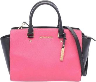 Michael Kors Pre-owned Leren Tote Bag - Dames - Vintage Handtas - Roze - ONE Size - Leer - Vintage