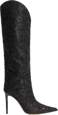 Alexandre Vauthier Alex Boots - Dames - Laarzen met Hak - Zwart - 38 EU - Leer - Schoenen