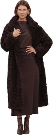Beaumont Amsterdam Sasha Lange Jas - Dames - Mantel - Bruin - XS - Polyester - Jassen