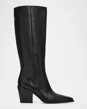 Rag & Bone 75mm Newbury Leather Knee-High Boots