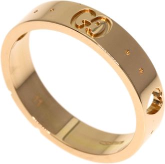 Gucci Icon Pink Gold (18K) Band Ring (Pre-Owned)