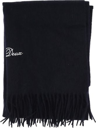 Les Deux Sciarpa Whitaker con frange - Nero