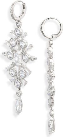 Nadri Under the Sea Cubic Zirconia Kite Leverback Earrings in Rhodium at Nordstrom