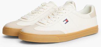 Tommy Hilfiger Womens Flag Logo Skater Sneaker - Open White - US 7.5 / EU 38