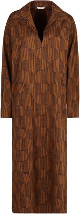 Max Mara Womens Edwige Cotton Mini-dress - Brown - Size EU 44 (Womens)
