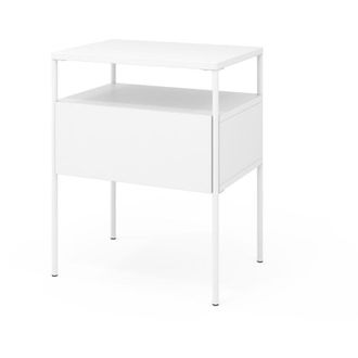 Vicco Comodino camera da letto Mira, Bianco, 40 x 50 cm Vicco