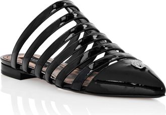 Philipp Plein Vernice Sandals Flat Skull