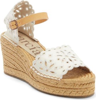 Pedro Garcia Omaira Wedge Sandal in Meringue at Nordstrom Rack, Size 11Us / 41Eu