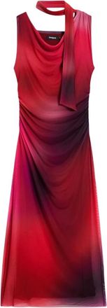 Desigual Dames, Jurken, Rood, Maat: XL