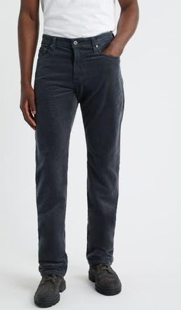 AG - Adriano Goldschmied Prot&eacute;g&eacute; Corduroy Straight Leg Pants in Grey Steel at Nordstrom Rack, Size 30 X 34